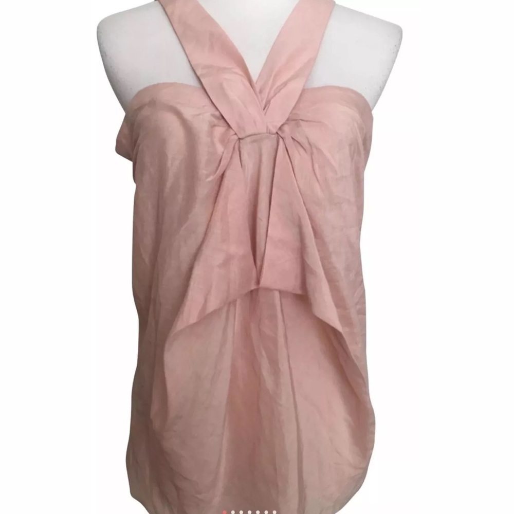 NWT 7 For All Mankind Open Back Top in Peach